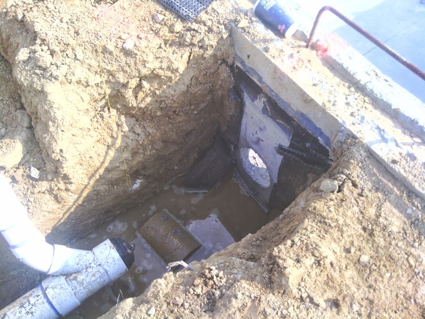 core drilling in a manhole